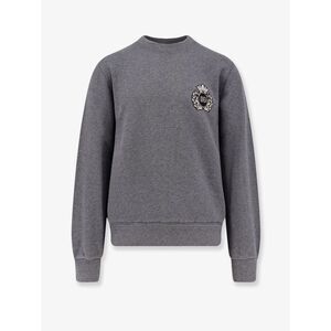 Dolce & Gabbana Men Cotton Sweatshirt With Logo Patch